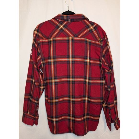 Mens Outdoor Research Feedback Red Plaid Flannel Shirt NWOT Large - Picture 2 of 7
